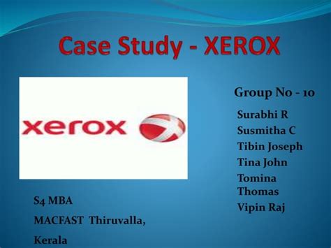   Xerox: A Marketing Case Study in Creative Thinking and Customer Focus - Unleashing the Unexpected Power of Photocopying for Business Success